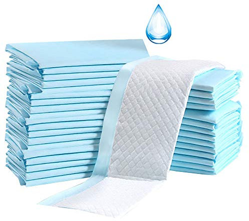 Baby-Einweg-Unterlage, 100 Stück, Inkontinenz-Wickelunterlage, Babywindeln, Neugeborenen-Einlagen, weich, atmungsaktiv, wasserdicht, auslaufsicher, schnell absorbierend, 33 x 45,7 cm