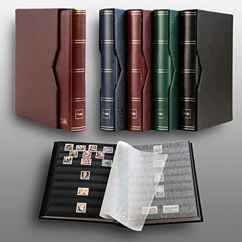 Prophila Leuchtturm classificatori 60 Pagine Nere con Cofanetto Rosso