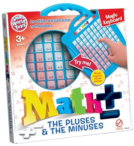 Small World Toys Addition and Subtraction Games, Preschool Math Counting Toys, Kindergarten Math Games Board for Ages 3+ Preschool Learning Activities Educational Toys, Learning Gift for Kids