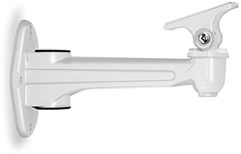 Drsn Mini CCTV Wall Mount, 17cm - Aluminium - 360° Rotatable | 60° Tiltable, for CCTV/Camera/Mini Projector/Webcam - White…