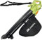 Buzz Souffleur électrique 3 en 1 3000 W avec roulettes Sac de ramassage de feuilles de 35 L Câble de 10 m Design léger
