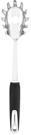 Tower T832225 Precision Plus Spaghetti/Pasta Server with Hanging Loop, Softtex Handle, Stainless Steel