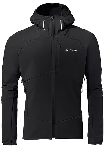 VAUDE Herren Softshelljacke Larice Jacket V, wärmend, extrem atmungsaktiv, Passform: Slim fit, black, L