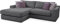 CAVADORE Ecksofa Fiona / Mega L-Sofa in Cord mit tiefen Sitzflächen und weicher Polsterung / Cordsofa / 277 x 90 x 199 / Cordstoff Grau