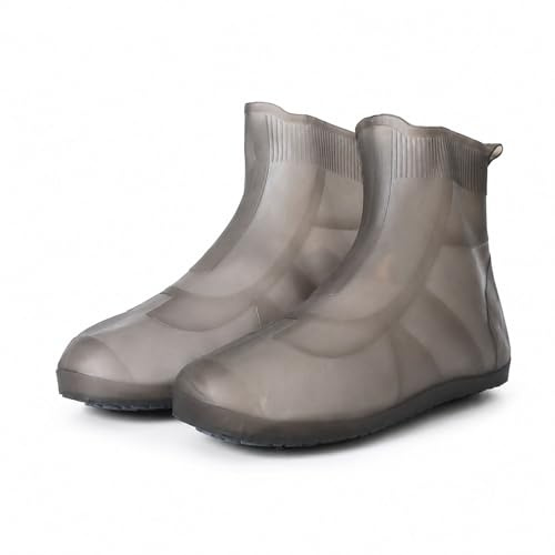 HIUOUIH Couvre Chaussure Impermeable Surchaussures Impermeables Réutilisables Protege Chaussure Pluie Antidérapante Couvre-chaussures pour L'extérieur les Jours Pluvieux et Neigeux, XXL