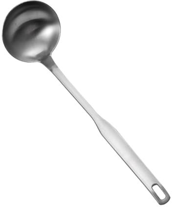 Cucharón de Sopa, Cuchara de Sopa de Acero Inoxidable de 12 Pulgadas con Mango Largo, Cucharón de Estofado Engrosado, Cucharón de Salsa, Cuchara para Servir para Cocinar, Revolver y Recoger
