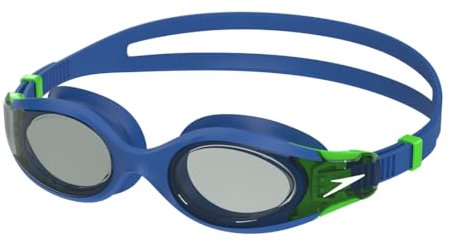 Speedo Unisex Kinder Hydrosity 2.0 Schwimmbrille | Anti-Beschlag | Wasserdicht Schwimmbrille, Cobalt/Fluo Green, Einheitsgröße