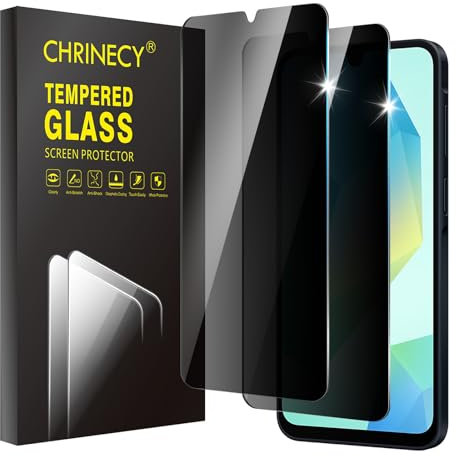 [2 Pezzi] 2 Pack Protezione Schermo Pellicola Privacy Pellicola Protettiva per Samsung Galaxy A16 5G / 4G, Anti Spy in Vetro Temperato Flim, Durezza 9H, Anti-Scratch, Bubble-Free