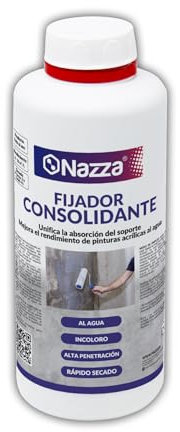 Adhesivo para Paredes disgregadas, polvorientas o en mal estado - Resina Líquida o Fijador Consolidante al Agua que NO altera el aspecto original - Disponible en 1L o 5L (1 litro)