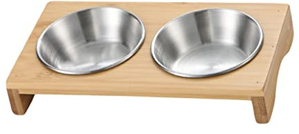 NAMOARLY Plato De Salsa De Acero Inoxidable Con Soporte De Madera Plato De Especias Para Barbacoa Fondue y Ensaladas De Presentación Para Aperitivos y Salsas