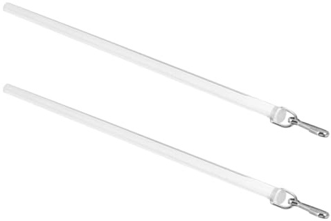 Angoily Varillas para Cortinas Acrílicas Transparentes 12 Pulgadas 2 Piezas Barra de Cortina Versátil y Duradera Compatible Persianas y Visillos Accesorio Funcional para Apertura Fácil