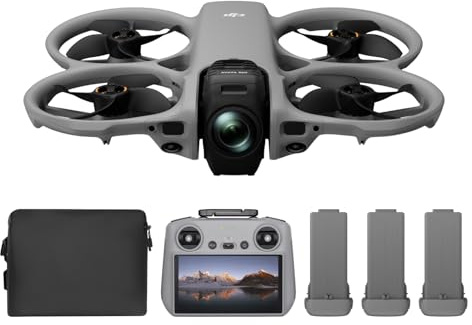 DJI Avata 360 Fly More Combo (RC 2), 360° Drone With 1-Inch 8K 360° Imaging for FPV & Aerial Filming, 360° Camera Drone With Propeller Guard. Includes RC 2 for Precise Control and Three Batteries