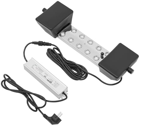 HUSPOO Generatore di nebbia ad ultrasuoni, 10 teste, 350 W, IP68, in acciaio inox, per giardino, stagno, palcoscenico con spina europea, per umidificazione e decorazione per casa, gastronomia, eventi