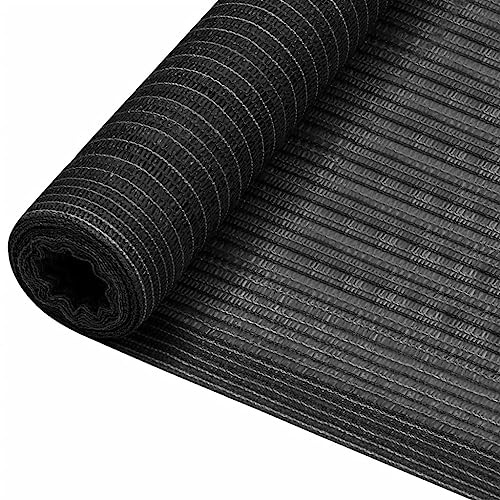 LoogCape staketskärm antracit 1,8 x m av HDPE m², insynsskydd för trädgård balkong terrass, andas, UV-beständig, kan skäras till, för parasollskydd och skuggdispenser, antracit, 1 x 10 m (195 g)