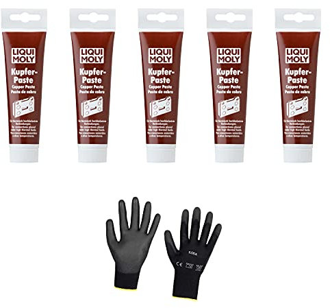 Iloda 5xOriginal Liqui Moly 100g Kupferpaste 3080 Schutzhandschuhe