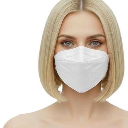 kela FFP2 - Mascarilla respiratoria | 20 unidades | con extensión de gancho para las orejas | fabricado en Alemania | protección climática neutra con capacidad de respiración mejorada | color blanco