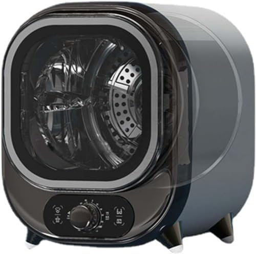 Amhuui Small Tumble Dryer,Freestanding Front Tumble Dryer,Portable Condenser Tumble Dryer,5kg Vented Tumble Dryer,Perfect Counter Top or Wall Mounted Use,Compact,Mini Spin Dryer,0.8kg Load Capaci