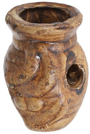 Sosoport Abri Grotte pour Aquarium Décor D'aquarium pour Crevettes Cache des Grottes D'aquarium Décor D'aquarium De Calmar Grotte D'élevage De Crevettes D'aquarium Céramique