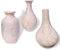 Artisoul® Jarron Decorativos, Juego de 3 Jarron Ceramica pequeños, diseño estético jarrón para cocinas de Flores, dormitorios oficinas Salas de Estar baños y centros de mesas Decoracion hogar, Rosa
