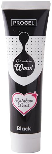 Colorant alimentaire professionnel Rainbow Dust ProGel, noir, 100 g