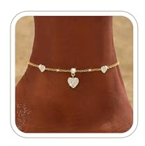ZHESHY Bracelet Cheville Femme Argent 925 Trefle Or Chaine De Cheville