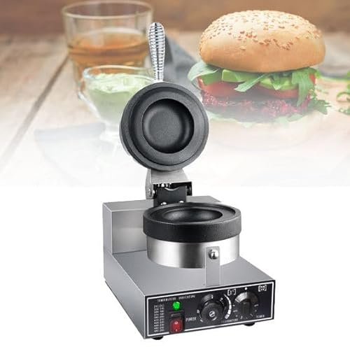 Elektrisk hamburgarmaskin, nonstick-hamburgarpress, panini-hamburgarmaskin, 1200W kommersiell paninipress för hushållet