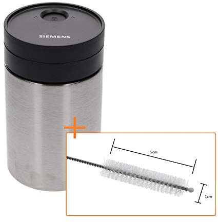 Milchbehälter für kaffeevollautomaten 0,5L isolierter passend für Siemens eq6 plus kaffeevollautomat TZ80009N TZ80009 mit Reinigungsbürste