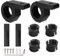 QIMEI-SHOP Soporte de Montaje de Barra de Luz 19-32mm Universal Abrazaderas de Tubo de Luz LED Trabajo para Vehículos Todoterreno Camión Motocicleta 2 Piezas