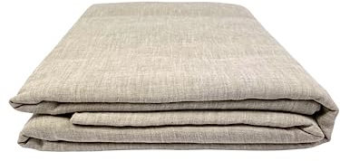Ger3as Leinen Bettlaken ohne Gummi 100% Stonewashed Natürlich Laken Überwurf Gewaschen