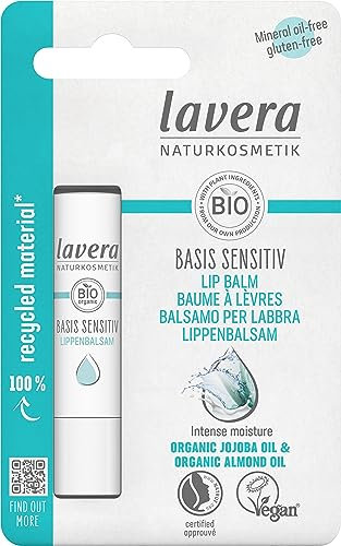 LAVERA BASIS SENSITIV BALSAMO LABIAL 4,5gr – rouge à lèvres crémeux qui souligne le contour des lèvres, met en valeur les lèvres et offre une finition soignée, poids 5 g et devient un allié fiable dan