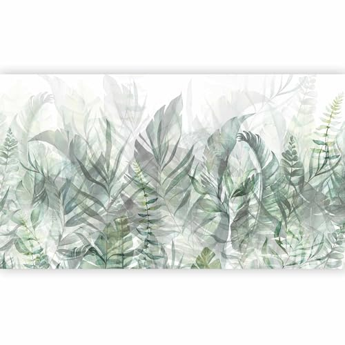 artgeist Premium Wall Mural Leaves 197x110 in - Non-Woven Wallpaper Fleece Wall Decor Photo Print Picture Image Design Nature Plants Botanical Like Painted b-A-0696-a-e