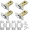 Pimoys 4 Set 45mm Door Latch, Internal Door Lock Mortice Latch Polished Tubular Latch for Sprung Lever Door Handles