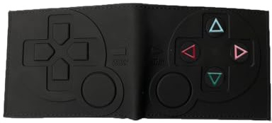 MAZACUIR boys wallets,kids wallet Game controller wallet black wallet Double Fold Wallet, Double Fold Zero W allet, Zipper Zero Wa llet, ID Credit Card Walle t. -black 01