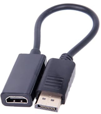 REY Adaptateur DP (DisplayPort) mâle vers HDMI Femelle, jusqu'à 4K