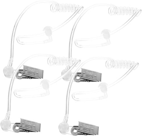 Gadpiparty 4 Stück Akustikschlauch-ohrhörer Klar Aus PVC Kompatibel Mit Funkgerät-Radio Und Zweiwegeradio Als Ersatz Für Akustikschlauch Für Radio-headsets