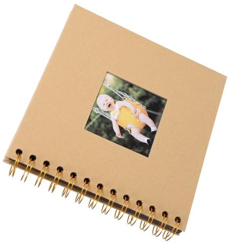 Angoily Álbum de Fotos DIY Infantiles Álbum Decorativo de Fotos con Inserciones Transparentes Graduaciones y Ocasiones Especiales