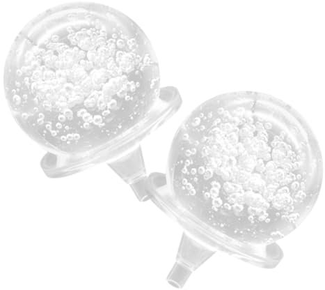 Vaguelly 2pièces Boule De Cristal Transparente pour Fontaine à Eau Décoration Exquise pour Maison Bureau Lot de Sphères Décoratives