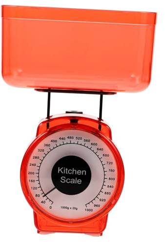Mikikit Báscula De Cocina Mecánica De Recipiente Grande Balanza Multifuncional Para Hornear y Preparar Comida Para Bebés Diseño Compacto y Portátil