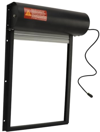 Naroote Automatisk Hönsgårdsdörröppnare Bekväm Batteridriven Timer med LED-display för Fjäderfäfarmar Hållbar metall- och Plastdesign (Svart)