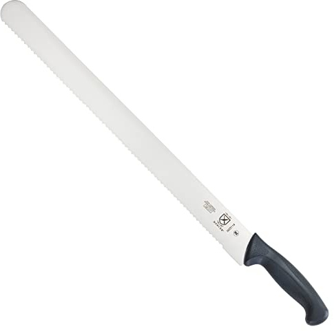 Mercer Culinary M23114 Millennia Black Handle, 18-Inch Wavy Edge, Cake Slicer