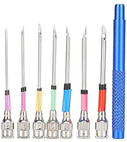 7pcs stylos de broderie d'aiguille de poinçon de broderie pour les débutants de point de croix de fil à broder