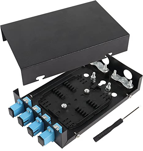 PNGKNYOCN Boîte de jonction à fibre optique à 4 ports, taille compacte, sans bavure, boîte de jonction en fibre optique