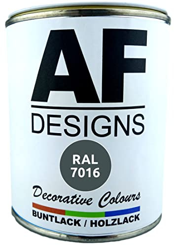 Alex Flittner Designs Buntlack Holzlack RAL7016 auf Wasserbasis 750ml glänzend Innen Aussen Möbel