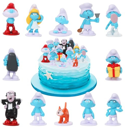 Mini Personaggi Set, 12 Pezzi Topper Torta, Cupcake Topper Figure Set di Personaggi, Cake Topper, Mini Figurine Giocattoli, Decorazioni Torte Compleanno, Party Supplies per Bambini
