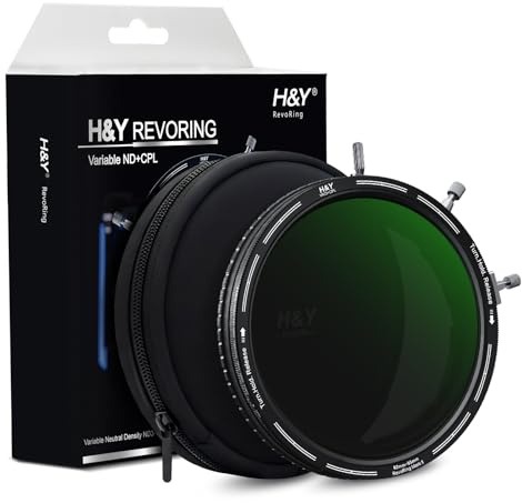 H&Y RevoRing MKⅡ Variable ND Filter, ND3-ND1000 Neutral Density Filter and CPL with Variable Thread Sizes and Locking System 82 86 92 95mm