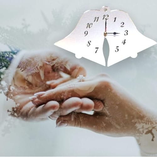 Horloges en forme de cloches – Plusieurs choix de couleurs citron bonbon mat 35 cm