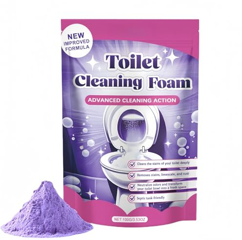 Foaming Toilet Cleaner with Bleach,Toilet Descaler Heavy Duty,Fizzclean Toilet Cleaner,Deep Hygienic Clean,Remove Dirt and Bad Odour,Limescale Remover & Long Lasting Shine With Freshness,Effective