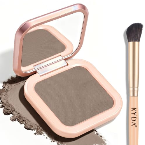 KYDA Cool Toned Contour Palette, Buildable Matte Face Contour Pressed Powder, Ultra-fine Lightweight Blendable Formula, Multiuse Baked Bronzer Makeup-COOL TONED