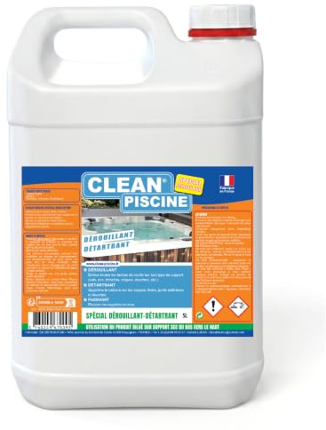 Clean Piscine Dérouillant Détartrant | Déjaunit, dérouille, détartre et passive. Piscine, ligne d'eau, carrelages, inox, pvc, liner, coques, dallages