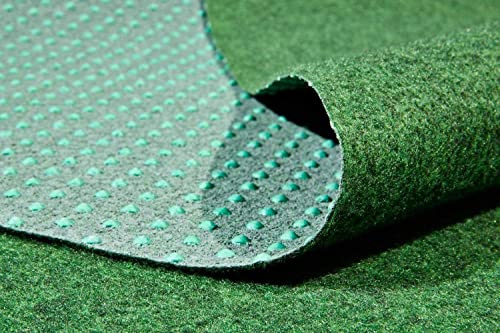 MadeInNature Moquette Couleur Gazon Vert d'extérieur ou d’intérieur | Grand Choix de Dimensions | Tapis Type Gazon Artificiel – pour Jardin, terrasse| revêtement de Sol Outdoor (133 x 600 cm)